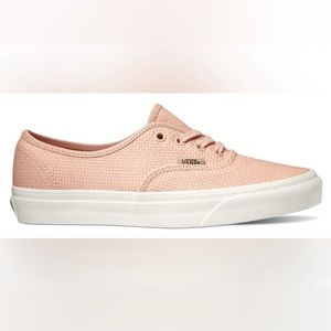 Pink woven check vans Women size 6